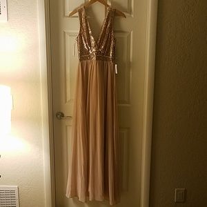 Lulu Rose gold sequin dress